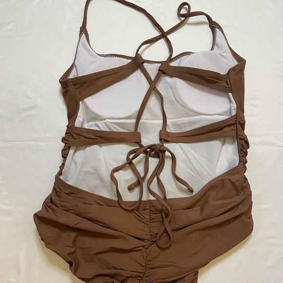 Unbranded size medium light brown one piece swimsuit - Picture 4 of 6